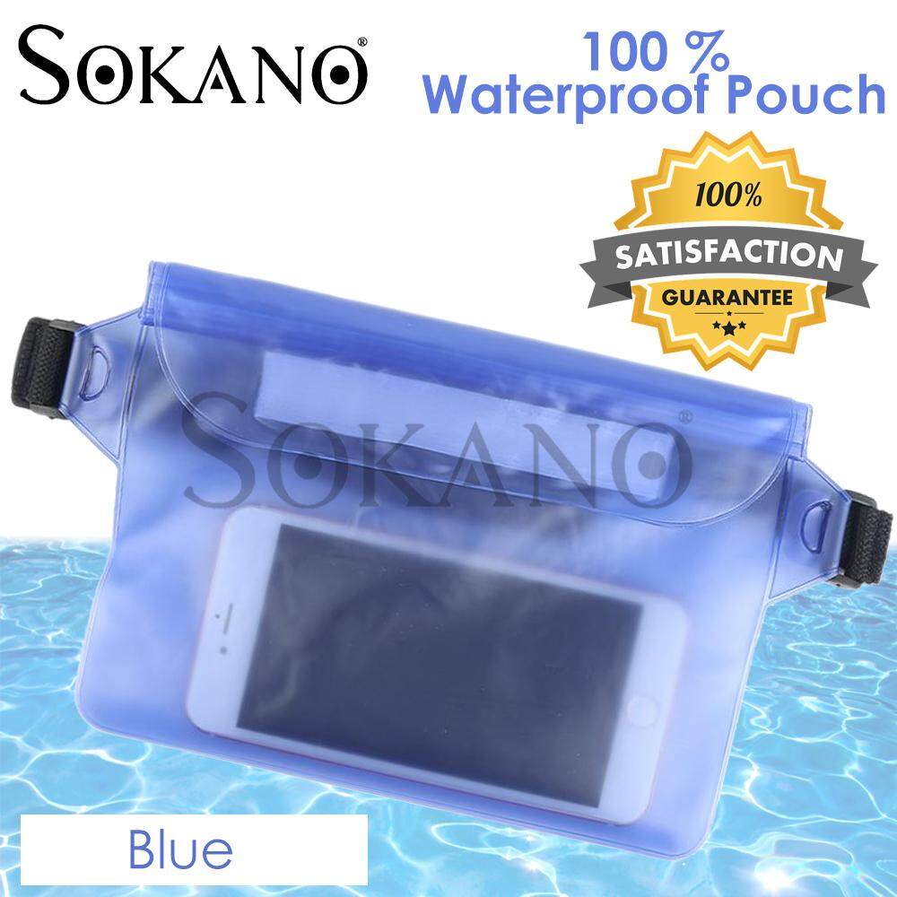 SOKANO Waterproof Travel and Outdoor Waist Pouch (Blue)