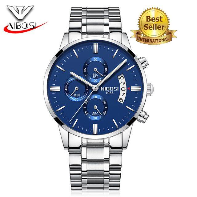 2018 NEW Popular NIBOSI Relogio Masculino Men Watches Top Brand Luxury Fashion Business Quartz Analog Watch Men Sport Steel Waterproof Wristwatch 2309