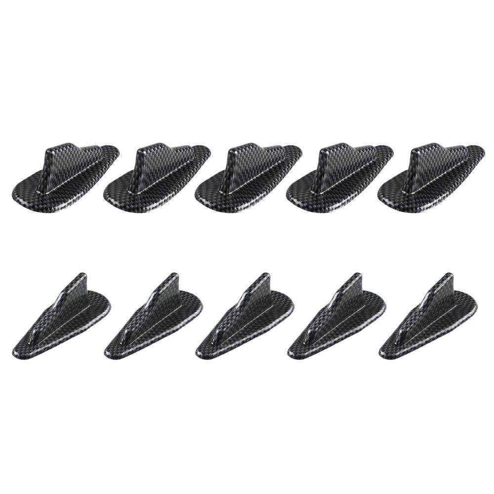Shangqing Mobil Dimodifikasi EVO Gaya Hitam Fin Karbon Serat Sirip Ekor Set Perlengkapan untuk Spoiler Roof Wing Balap Udara Vortex generator Diffuser-Internasional