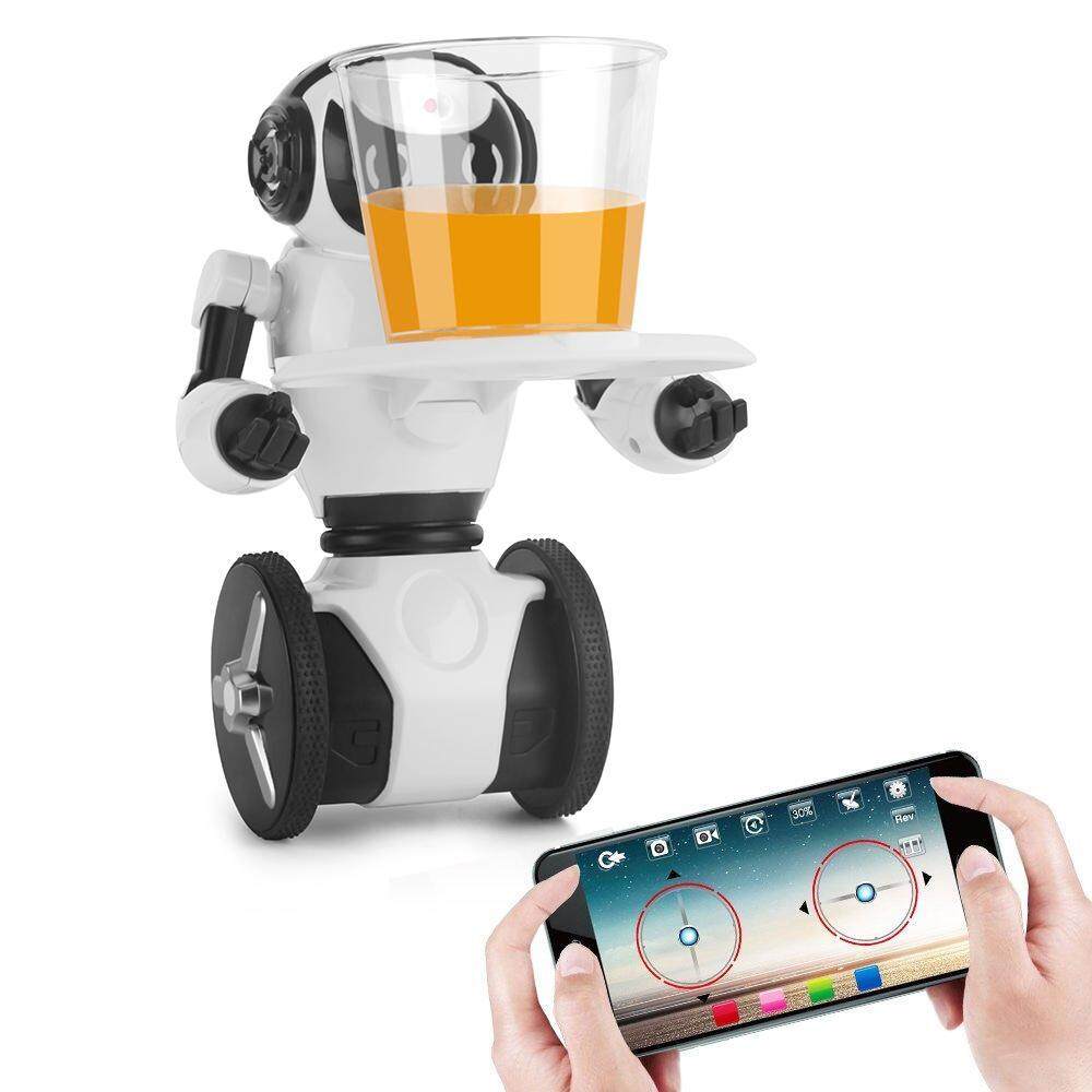 Foorvof Kamera Wifi Automatic Barrier Ponsel Pengendali Jarak Jauh Pintar Robot Keseimbangan (Merah Muda)