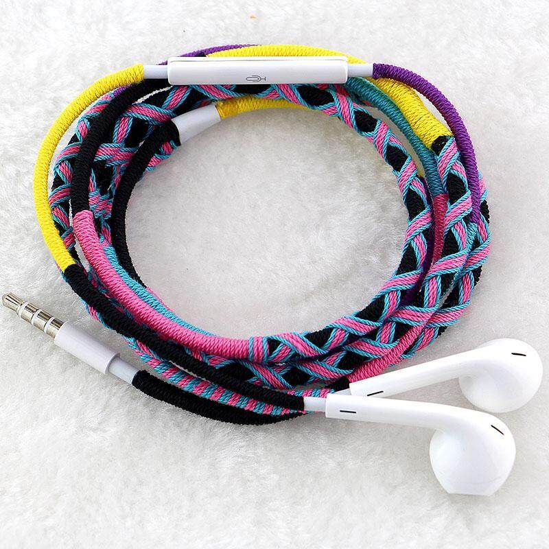 Buatan Tangan Suku Tali Earphone dengan Mikrofon Cocok untuk Telepon dan Perangkat Android Seksi Sell DI DUBAI/Pertengahan-East pasar-Internasional