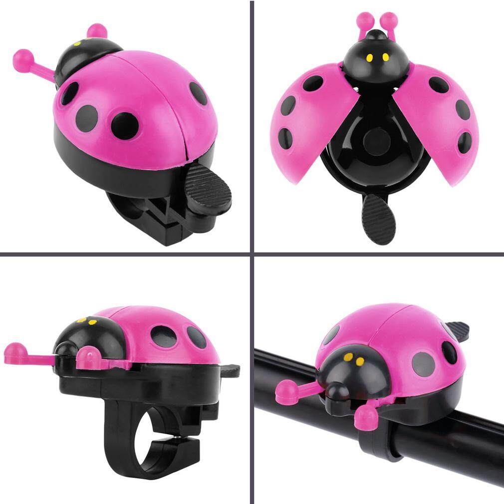 Lovely Kid Beetle Ladybug Ring Bell For Cycling Bicycle Bike Ride Horn Alarm - intl