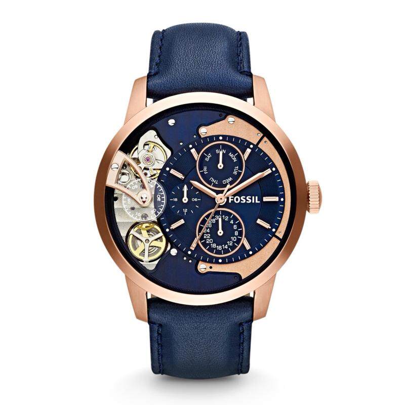 Fossil Mens Townsmen Multi Function Navy Blue Automatic Watch ME1138 Malaysia