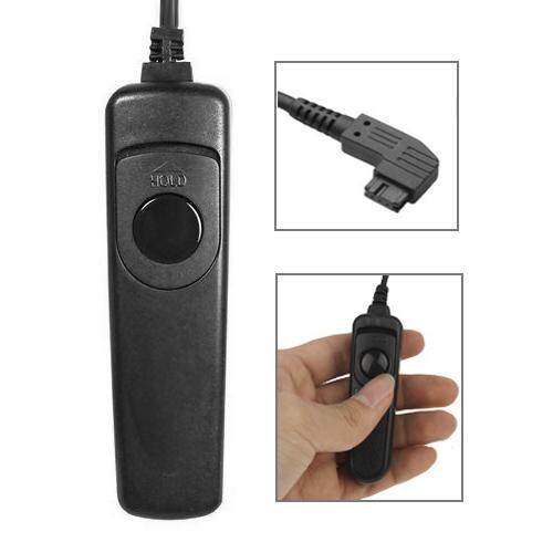 Jarak Jauh Sakelar Rana Melepaskan Kabel RM-S1AM untuk SONY A100/A200/A300/A350/A700/A900, minolta A7D/A5d (Hitam)-Internasional