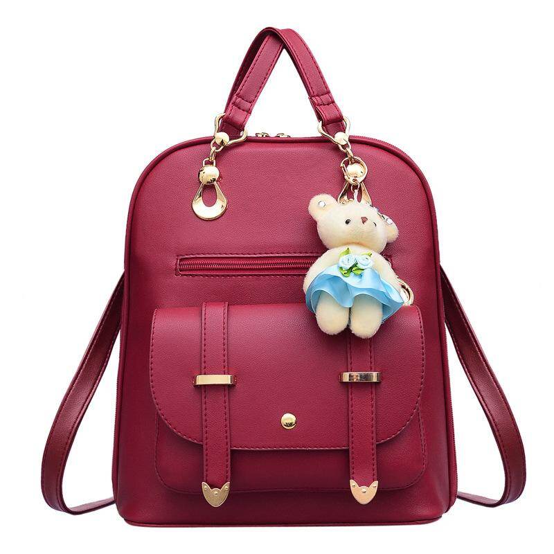 Women FREE BEAR Backpack (Maroon).jpg