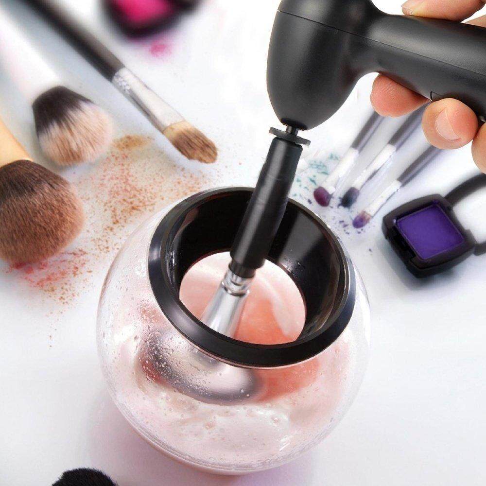 Panda Online Profesional Otomatis Pencuci Cosmetic Brushes Pembersih Alat Riasan Kuas Kering dan Bersih Alat Set