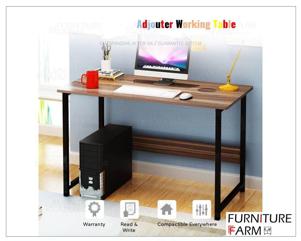F 100 X 60 75 Cm Adjouter Black Steel Frame Table Wooden Slide1 Ff Jpg