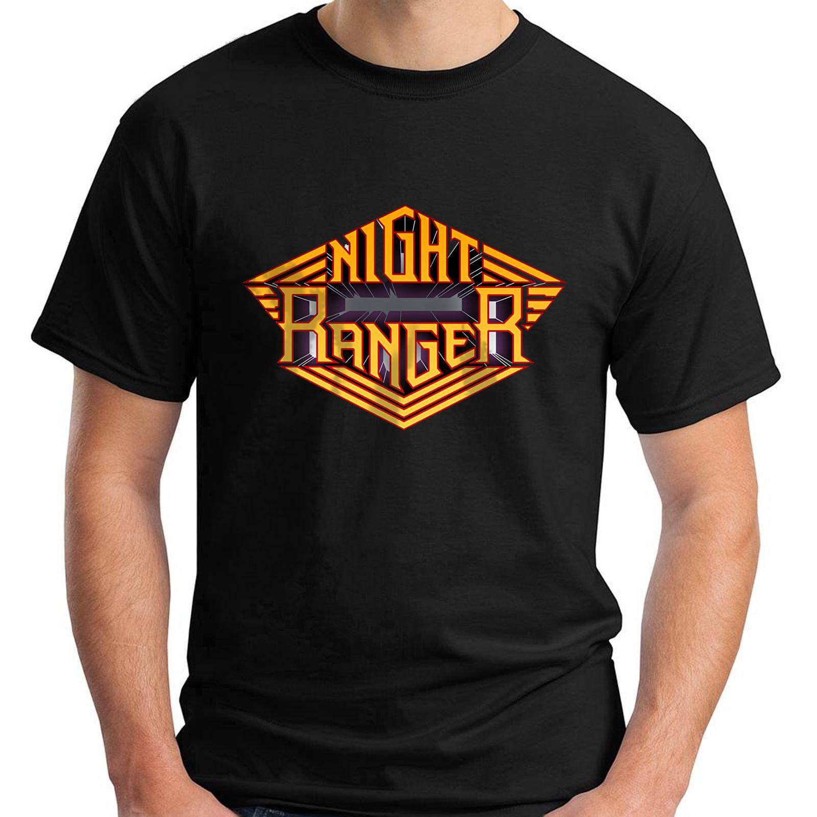 Malam Ranger Keras Rock Kaos Katun Pria Lengan Pendek Kaus Manusia Kaus Bulat-Internasional