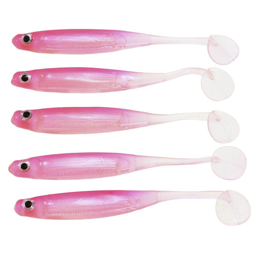 Lixada 5 Pcs Lembut Umpan Ikan Pancing Umpan Silikon Bas Umpan Berenang Plastik Umpan Umpan Buatan-Internasional