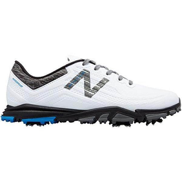New Balance Pria Minimus Tour Golf Shoe, Putih/Hitam, 9 D D AS-Internasional
