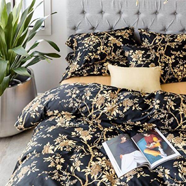 Bedding Sets For Set S Brands Review In Eastern Fl Chinoiserie Blossom Print Duvet Quilt Cover Navy Blue Tan White Asian Style Botanical Tree