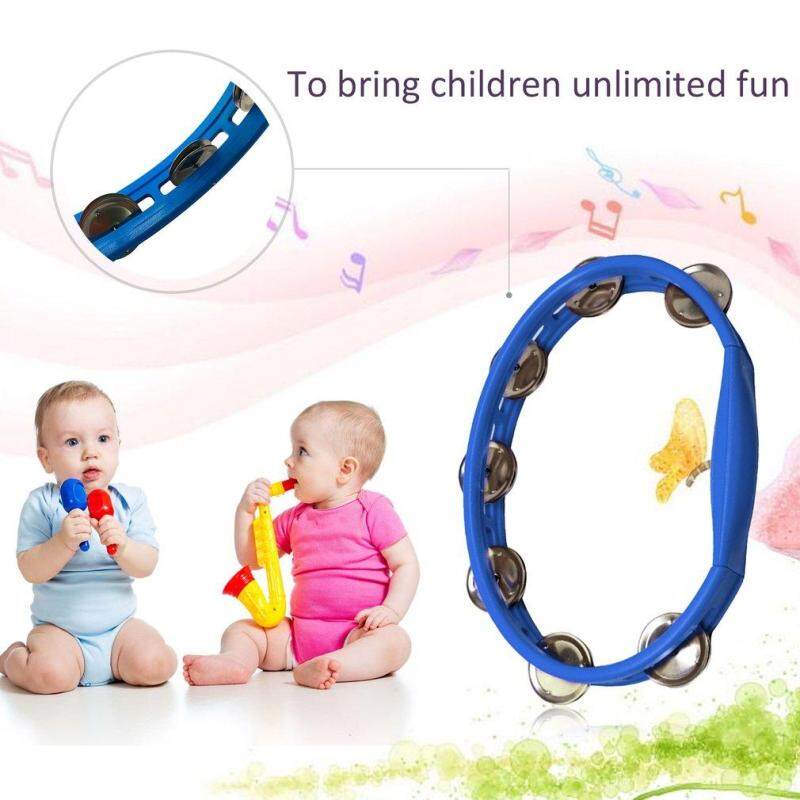 GOFT Orffworld Plastic Tambourine Hand Shaker Rattle Ring Kid Percussion Instrument