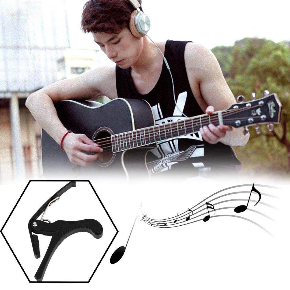 ELEC New Acoustic Electric Tune Quick Change Trigger Guitar Capo Key Clamp Black