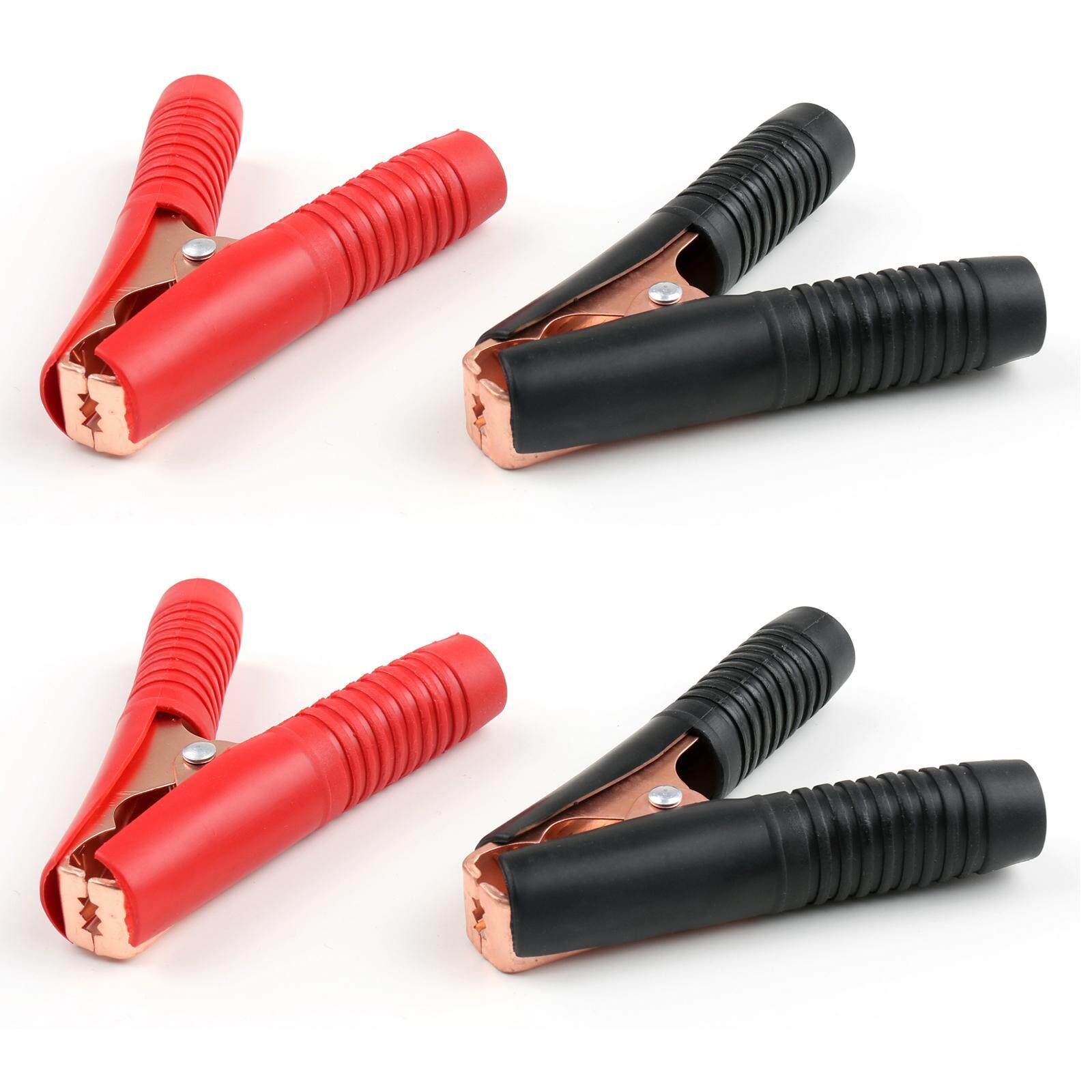 Areyourshop 4 Pcs Logam 100A Alligator Baterai Mobil Klip Test Penjepit