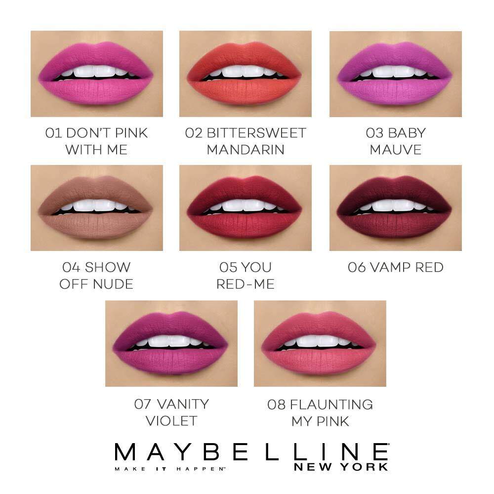 Maybelline Lip Studio Color Jolt Matte Intense Lip Paint 07 Vanity