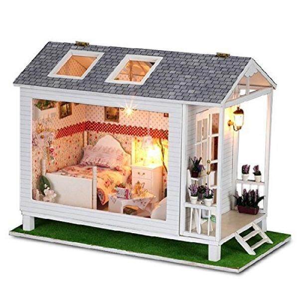 Dollhouse Furniture For Accessories Brands Rylai Wooden Handmade Dollhouse Miniature Diy Kit Beach House Series Dollhouses Furniture Accessories