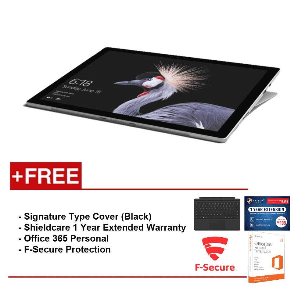 NEW Microsoft Surface Pro-Core i5 8G/256GB Free Surface Pro Type Cover(Black)+ Shieldcare 1 Year Extended Warranty+ F-Secure EndPoint Protection+ Office 365 Personal Malaysia
