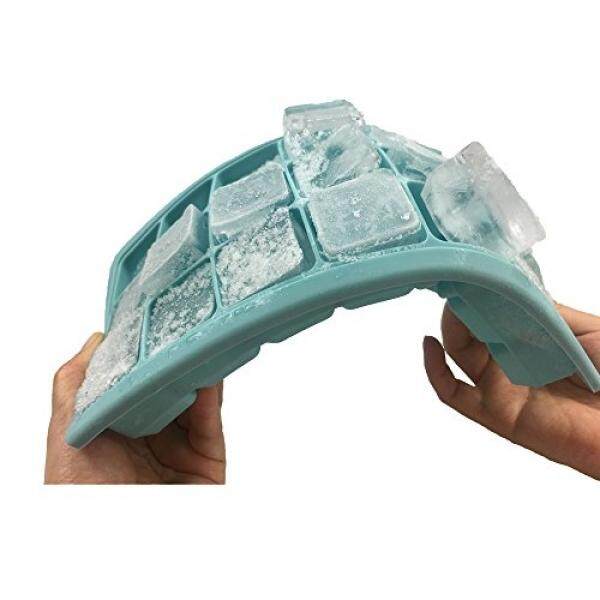 Silikon Es Cube Tray Cetakan, 21 Cubes Per Baki Es. bahan Silikon Kelas Makanan, Non-stick Es, Aman dan Awet. -Internasional