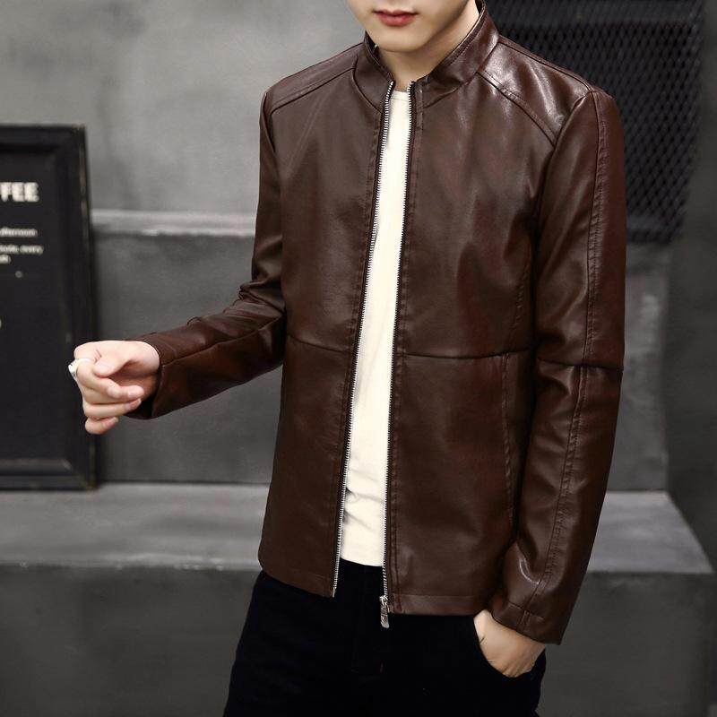 Leather Jackets For Men Mens Men S Fashion Korean Style Slim Fit Stylish Pu Coat Jacket Young High Quality Casual Motorcycle