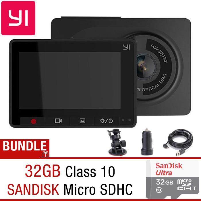 Xiaomi Xiaoyi Yi Power Edition Wifi Car Dash Cam Camera (Original Imported, Chinese UI) + 32GB