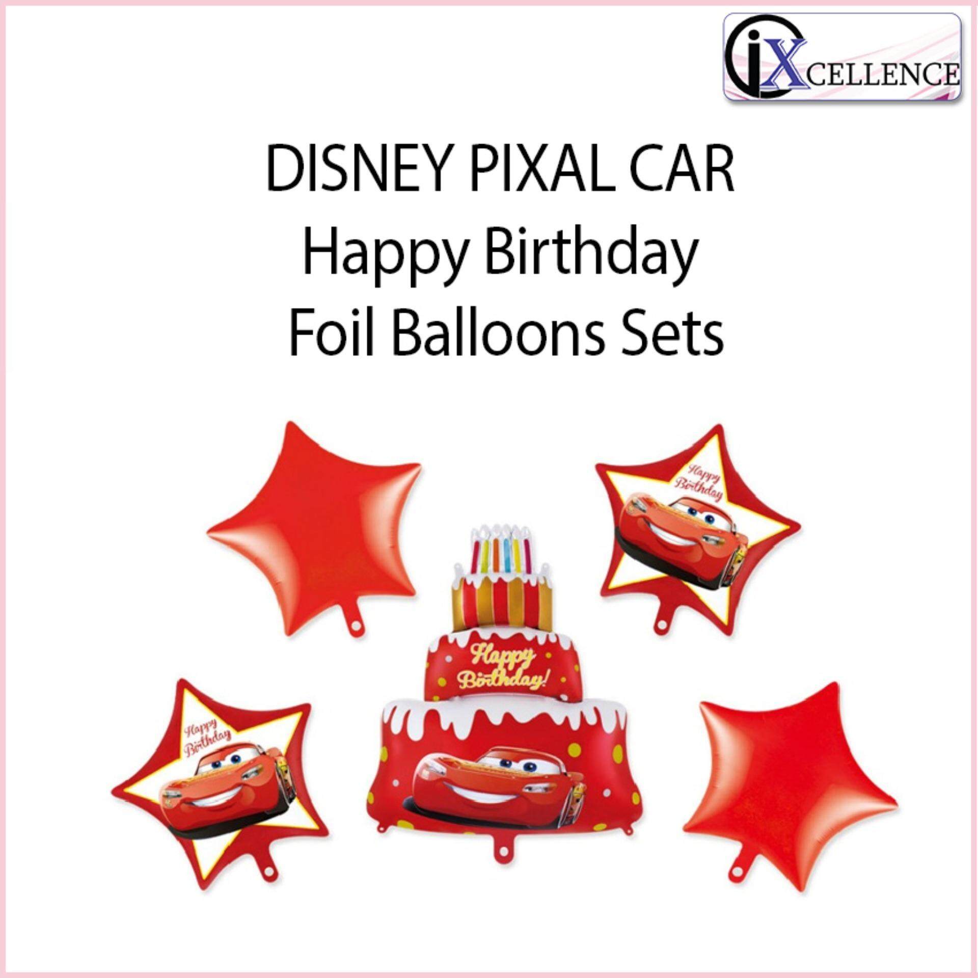 [IX] DISNEY PIXAR CAR Happy Birthday Foil Balloons Sets toys for girls