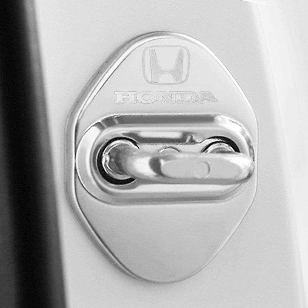 UINN Car Door Lock Cover Stainless Steel Car-Styling Protecting Sticker For HONDA - intl