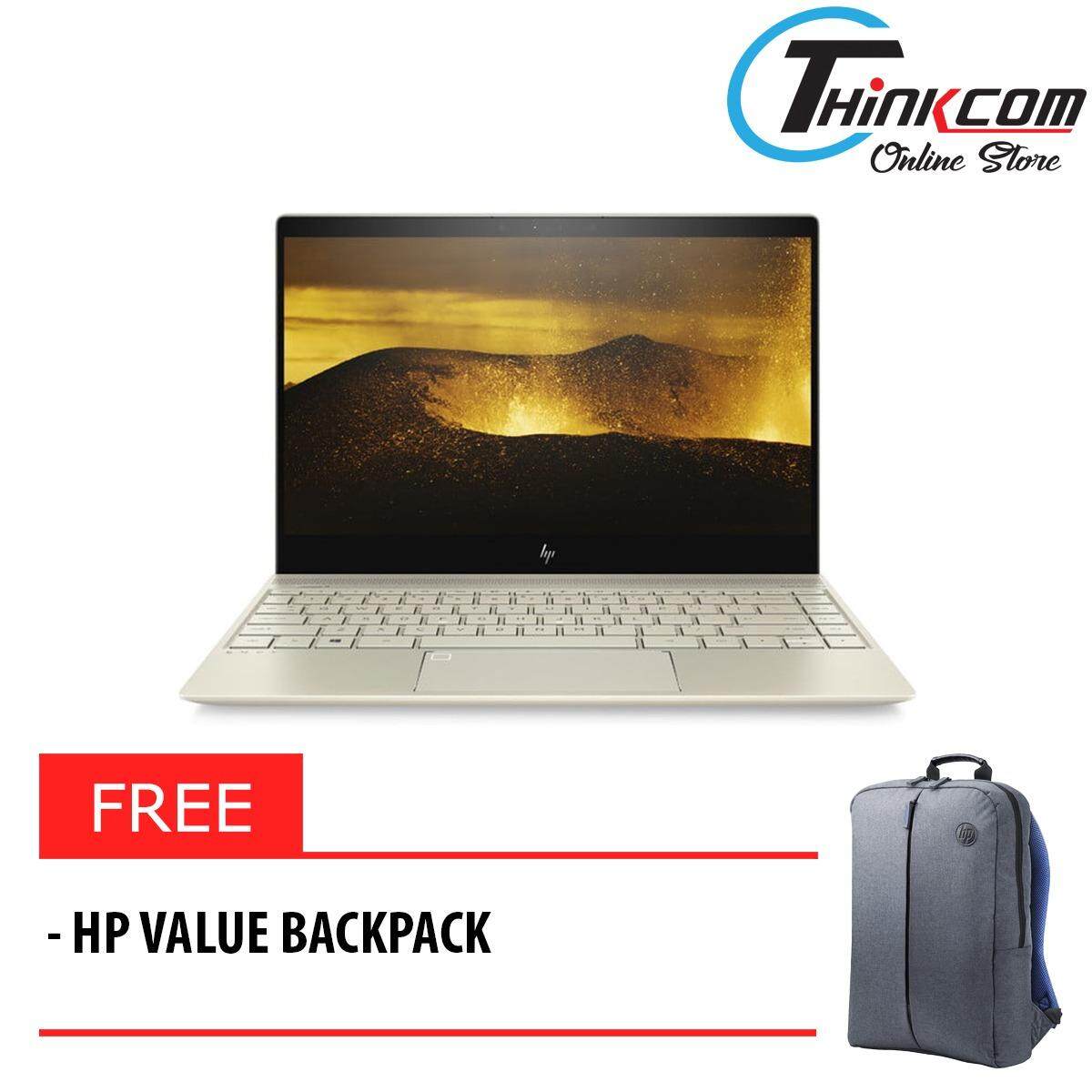 HP ENVY 13-AD102TU/13-AD103TU 13.3 FHD Laptop (I5-8250U, 8GB, 256GB, Intel, W10) + Free: HP Backpack Malaysia