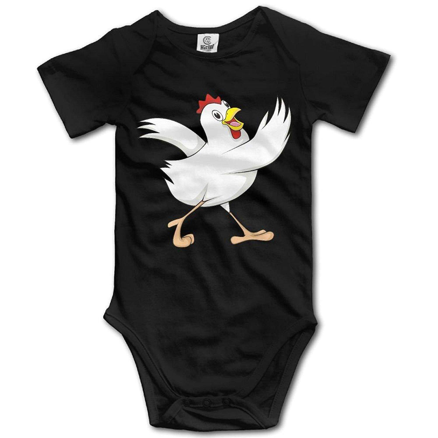 Nyaman Bayi Lengan Pendek Romper Segitiga Bodysuit Onesies Bayi Balita Ayam Berjalan Pendakian Pakaian Pakaian-Internasional