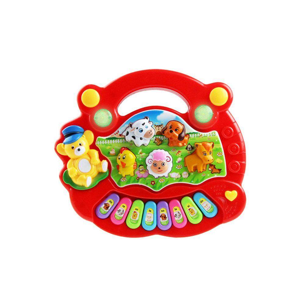 Nonvoful Listrik Bayi Mainan Piano Musikal, pendidikan dan Pembelajaran Mainan dengan Berbicara Suara untuk Balita Anak-anak Anak Laki-laki dan Perempuan-Internasional