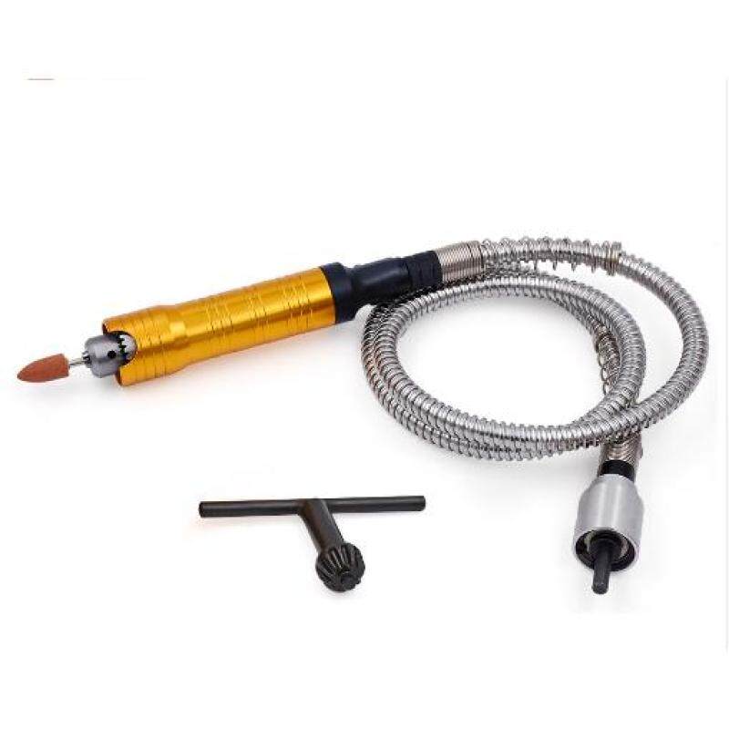 6.5mm Flex Shaft handpiece Power Tool Electric Drill Stainless Steel Handle Flexible Shaft Chuck Separate Mini Grinder