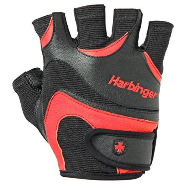 ALMM Harbinger Mens FlexFit Weightlifting Gloves with Flexible Cushioned Leather Palm (Pair), Large - intl