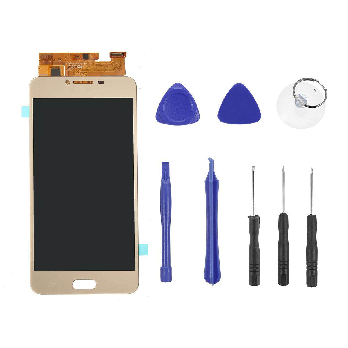 Untuk Samsung Galaksi C7 C7000 LCD Tampilan Sentuh Layar Digitizer Assembly Emas-Internasional