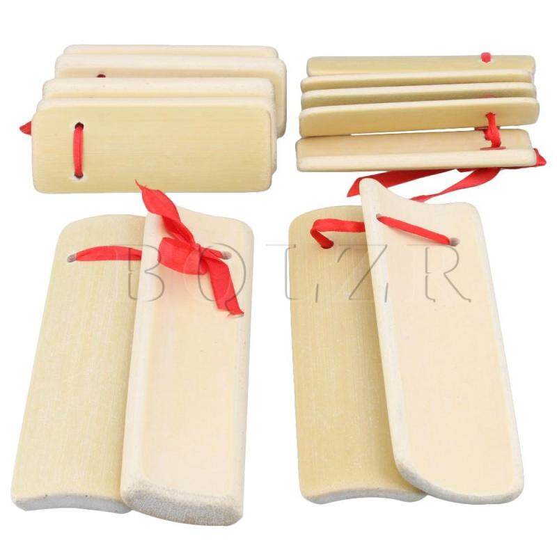 Bamboo Castanets Traditional Allegro Instrument Set of 2 Bamboo color