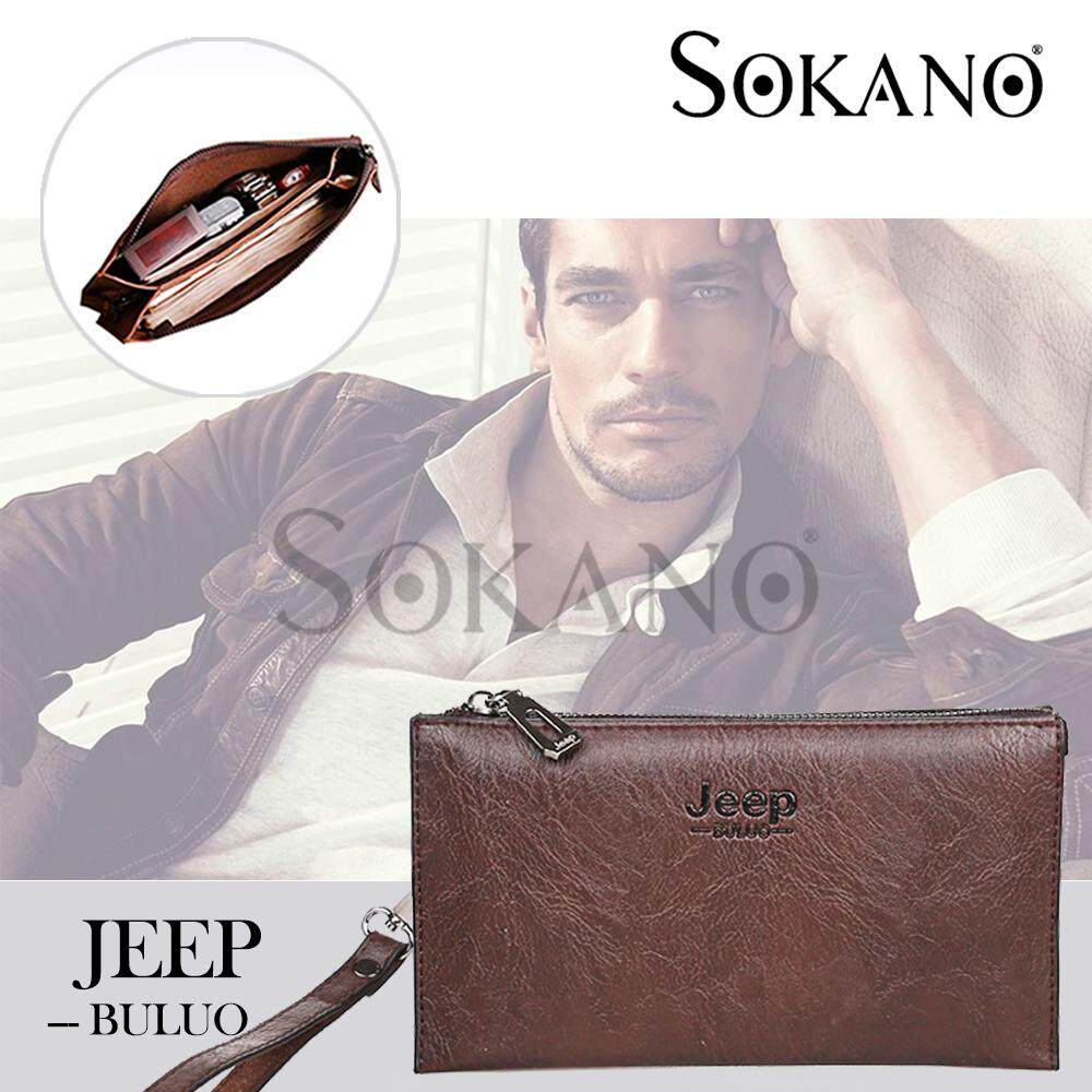 SoKaNo Trendz SKN916 JEEP NEW Professional Men Fashion Leather Hand Bag Hand Pouch Dompet