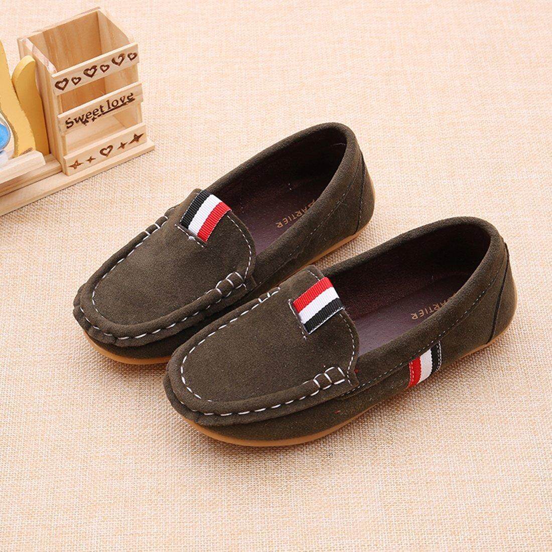 Girls' Boys' Kids Cute Suede Leather Slip-On Loafers Flats Casual Shoes - Intl Januari 2019 - 3 Girls' Boys' Kids Cute Suede Leather Slip-On Loafers Flats Casual Shoes - intl - 3