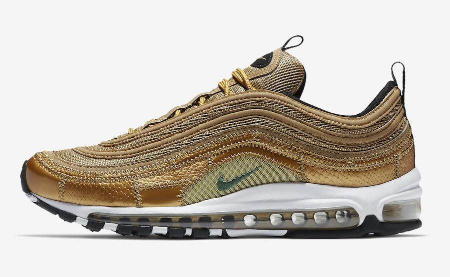 Nike Air Max 97 CR7 “Golden Patchwork” Cristiano Ronaldo AQ0655-700 Unisex Sneaker (36-44) - intl