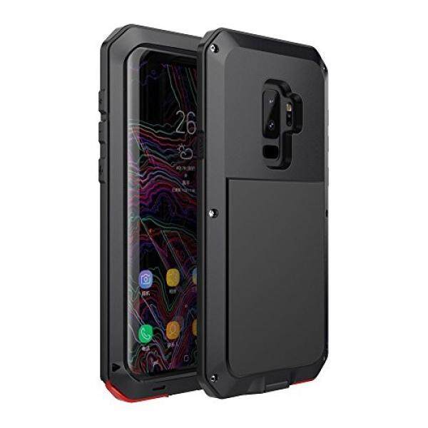 Galaksi S9 Plus Case, bixby Tombol Air Tahan Anti Guncangan Aluminium Logam Super Anti Shake Silikon Penuh Badan Perlindungan untuk Samsung Galaksi S9 Plus- 2018 Terbaru Dirilis (Hitam) -Internasional