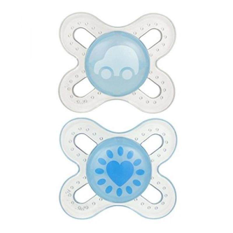 MAM Newborn Start Tender 2 Piece Orthodontic Pacifier, Boys, 0-onths - intl Singapore