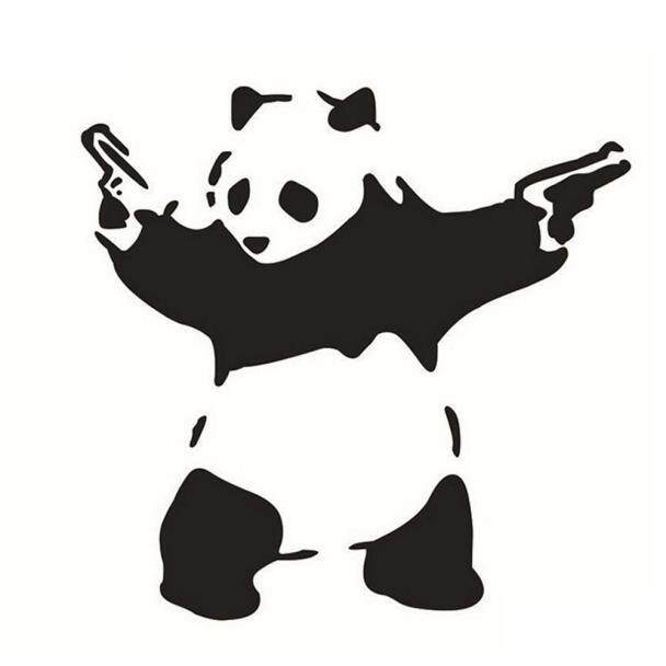 Stiker Mobil Gambar Panda Mobil Stiker Vinil Jendela Bumper Truk Dekorasi Fanestiy