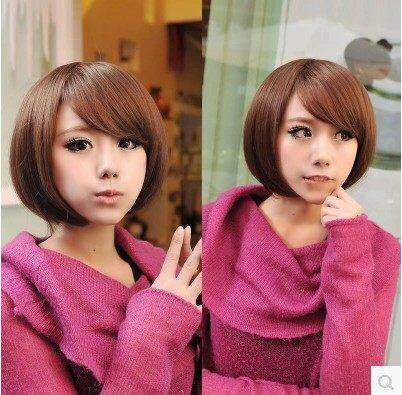 Quality Short Hair Wig Long Fringe Ls9 Kawaii Natural Hair Wigs