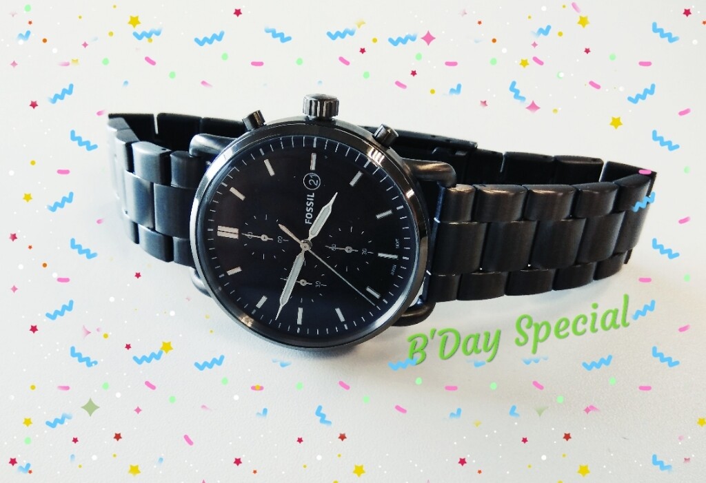 Authentic Original Fossil Mens The Commuter Ion Metal Case