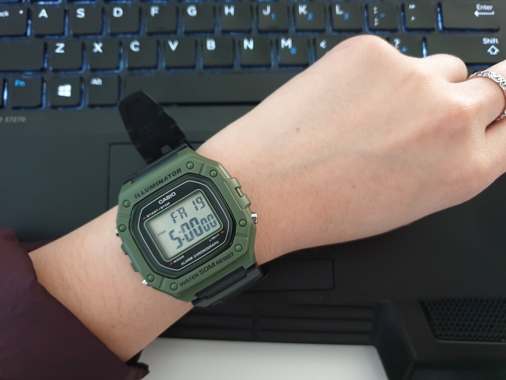 casio w218h