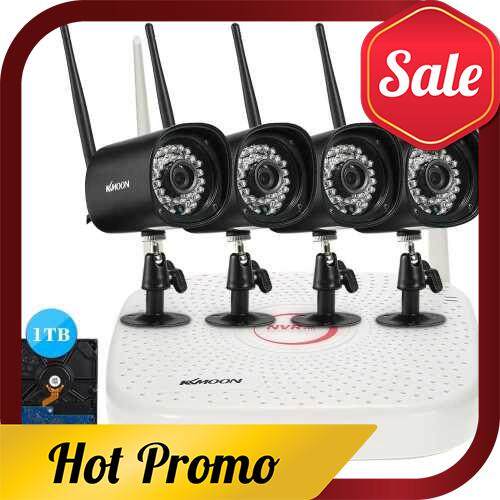 KKmoon 4 Channel Wireless WiFi Camera System (Us1tb)