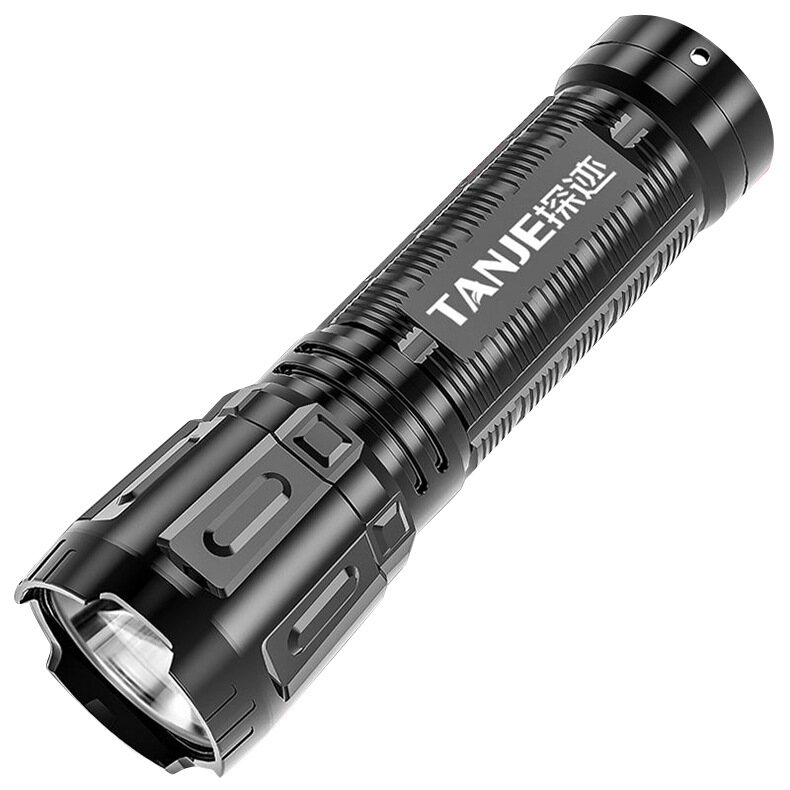 Ánh sáng mạnh đèn pin LED Mini tính năng sạc USB đèn pin câu cá cắm trại ngoài trời Đi bộ đường dài