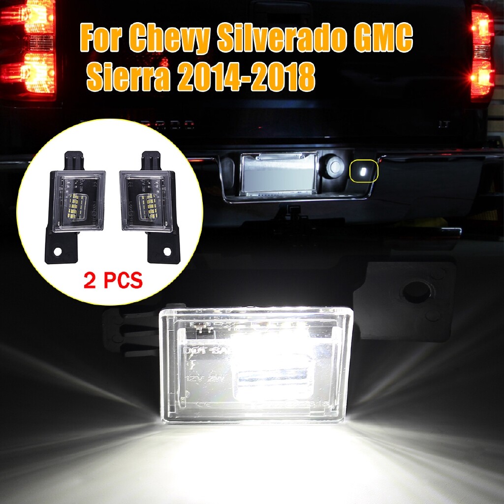 2014 gmc sierra license plate light