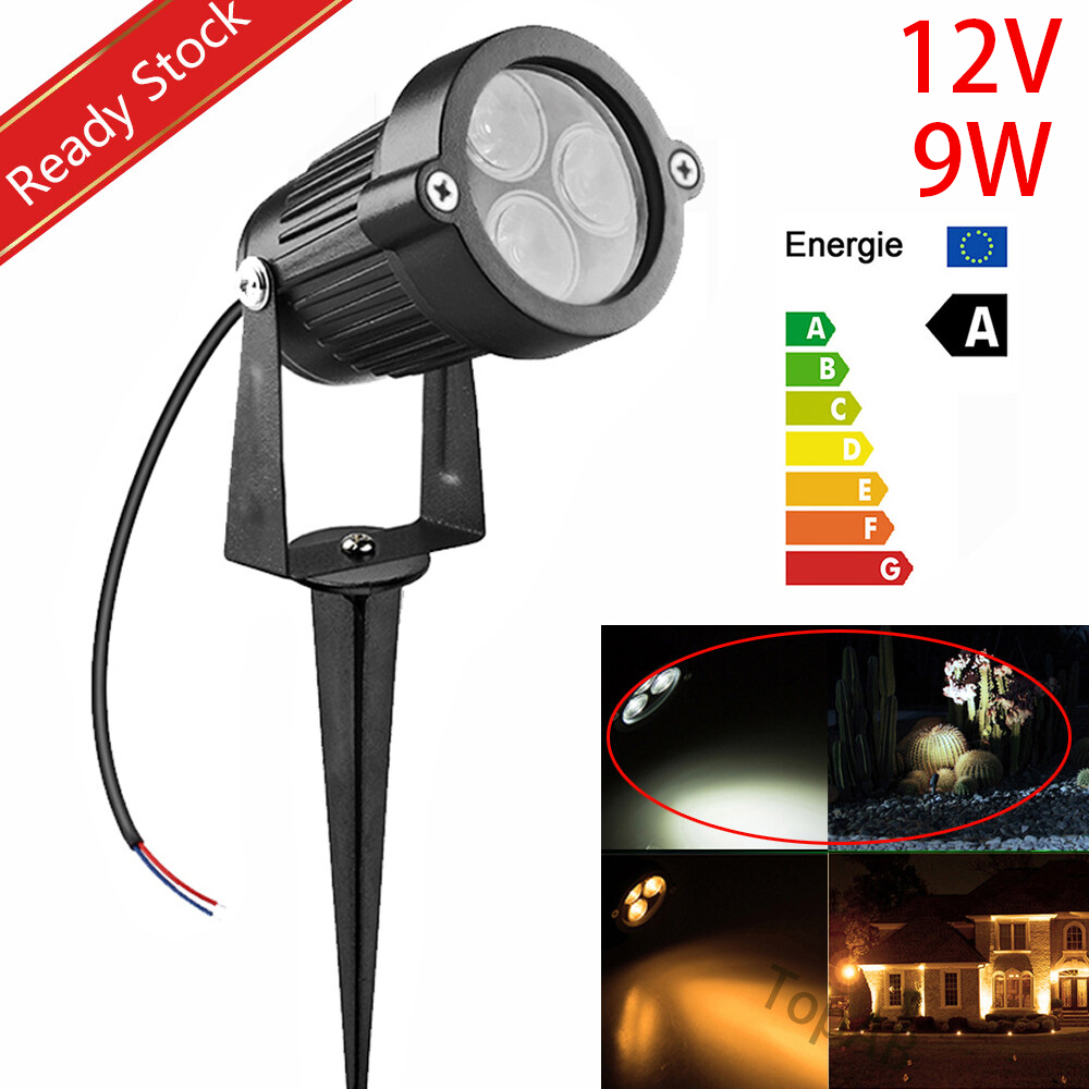 【Ready Stock】9W LED Lawn Light IP65 Waterproof Tree lamp Garden Floodlight Garden Light Outdoor Light 9W Lawn Lamp Yard Patio Path Spotlight Lamp AC 12V/220V Tree lamp Street Lights with Spike For Garden Yard Path Driveway Landscape Light