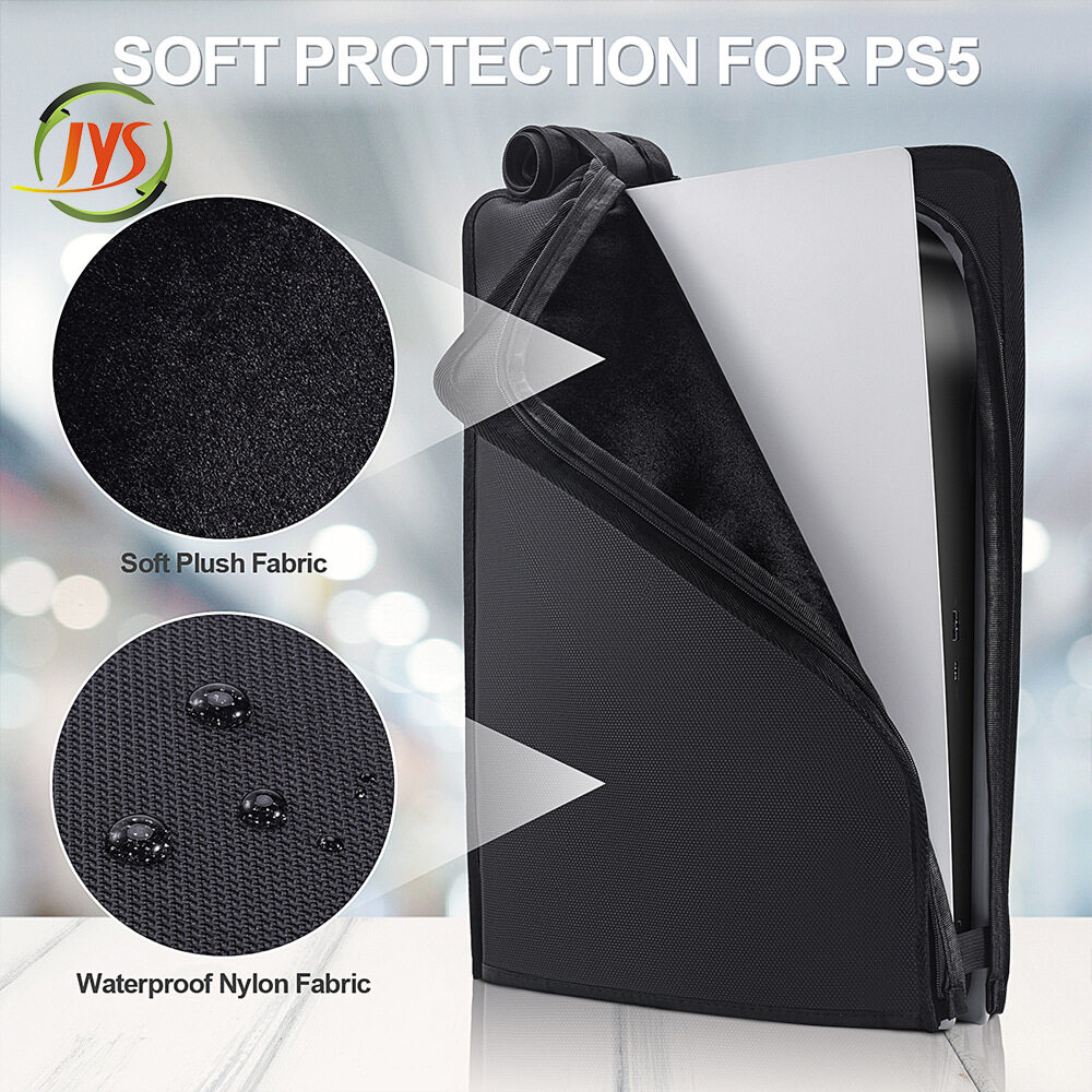 JYS Nylon PS5 Dust Cover Soft Neat Lining Dust Guard for DualSense 5 Console Anti Scratch Waterproof Cover Sleeve