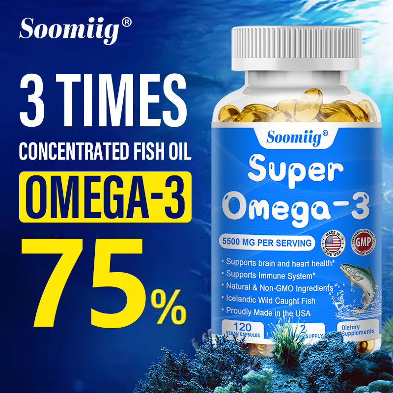 Bổ sung dầu cá omega 3 hỗ trợ sức khỏe não & hệ thần kinh, sức khỏe tim mạch & da, chống oxy hóa & cải thiện trí nhớ