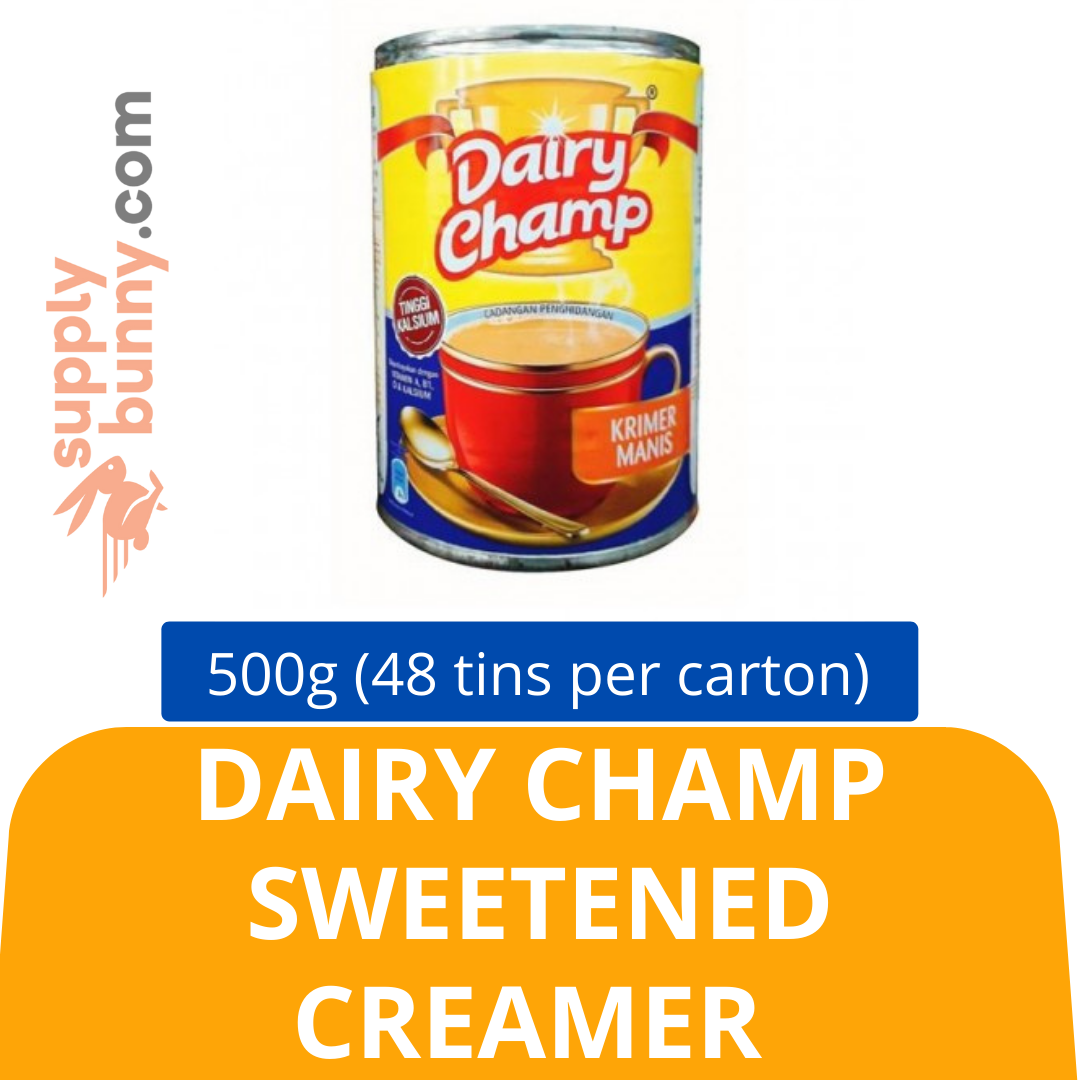 Dairy Champ Sweetened Creamer (500g X 48 cans) (sold per carton) 炼乳 PJ Grocer Dairy Champ Krimer Manis