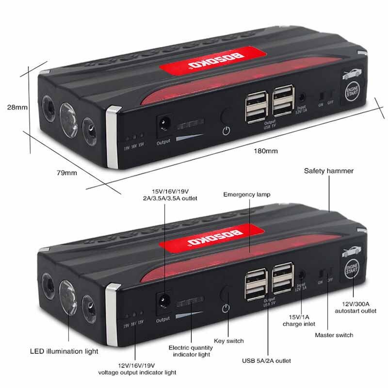 BOSOKO BSK15C 69800mAh / BSK18C 78800mah Power Bank Car Jump Start